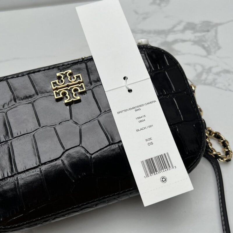 【AT2534】Tory Burchの新しい女性用カメラバッグは、リザード柄の牛革製で、ショルダー、斜め掛け、小さな丸いバッグ、牛革のクロスボディバッグです。2層のジッパーが付いています。