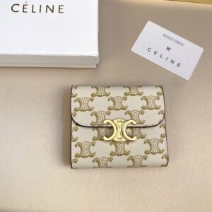 【AT2572】Celineの短い財布は非常に美しいシリーズです。 トップグレインレザーを使用し、精巧でおしゃれなデザインです！ 专柜同期。