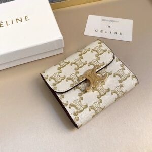 【AT2572】Celineの短い財布は非常に美しいシリーズです。 トップグレインレザーを使用し、精巧でおしゃれなデザインです！ 专柜同期。