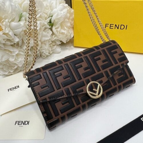 【AT2584】Fendi ブティックと同期、肩から掛け可能。 最高品質の輸入品、熟練されたエッジ加工。