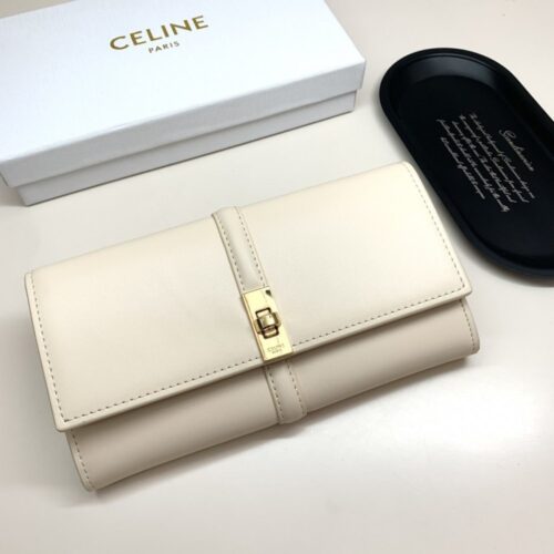 【AT2587】Celineのショートウォレットは、非常に美しいコレクションで、店頭と同期して、最高級の牛革を使用して洗練されたファッションです！
