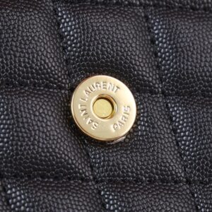 【AT2640】YSLサンローラン スクエアゴールドバックル、内外牛革、店頭最新バージョン