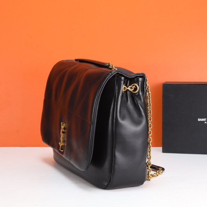 【AT2643】YSL 2023新作のジェイミー小羊皮ハンドバッグ！柔らかい皮質にマットなメタルショルダーストラップと2つの小羊皮を組み合わせた、超大容量のバッグ。