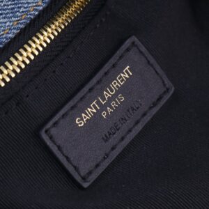 【AT2645】YSLのエクスクルーシブなデニム生地は、土黄色のサテンストラップとバッチリマッチ🔥