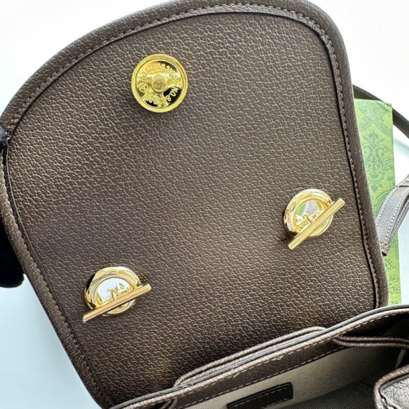 【AT2657】Gucci Ophidiaミニバックパック、GGとレザーのトリム、調節可能なショルダーストラップ