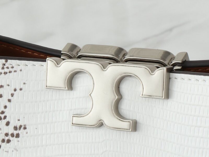 【AT2663】Tory Burchの新作eleanorレザーハンドバッグは、上質なスエードレザートリムが施されています
