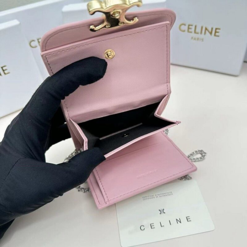 【AT2677】Celine セリーヌの凱旋門は非常に素晴らしいシリーズで、専門店と同期して、上質な牛革を使用し、精巧でファッショナブルです！シングルショルダーとして使用することもできるため、お財布としても使用できます。溝のあるデザインは必須です！