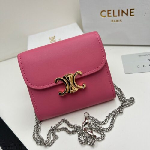 【AT2679】Celineのトリオンフラインは非常に美しいシリーズで、専門店と同期して、最高級の牛皮を使用しており、洗練されたファッションです！片肩でも背負えますし、財布としても使用できます、凹造型必須！