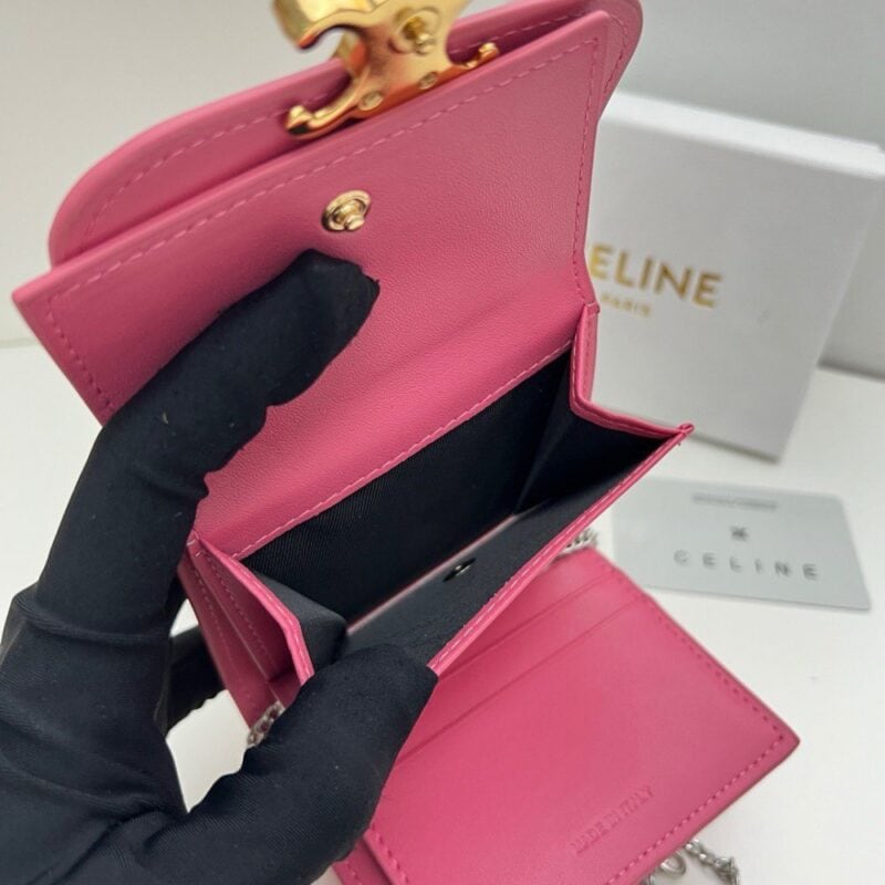 【AT2679】Celineのトリオンフラインは非常に美しいシリーズで、専門店と同期して、最高級の牛皮を使用しており、洗練されたファッションです！片肩でも背負えますし、財布としても使用できます、凹造型必須！