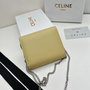 【AT2680】Celineセリーヌのトリオは非常に華やかで、専門店で同時に販売され、最上級の牛革を使用し、洗練されたファッションです！ショルダーバッグとしても、財布としても使用できます。凹凸のあるデザインが必須！