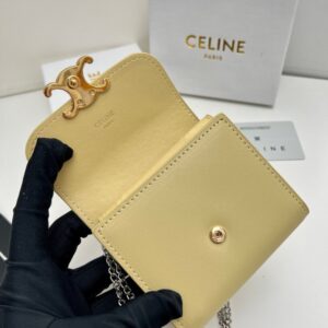 【AT2680】Celineセリーヌのトリオは非常に華やかで、専門店で同時に販売され、最上級の牛革を使用し、洗練されたファッションです！ショルダーバッグとしても、財布としても使用できます。凹凸のあるデザインが必須！