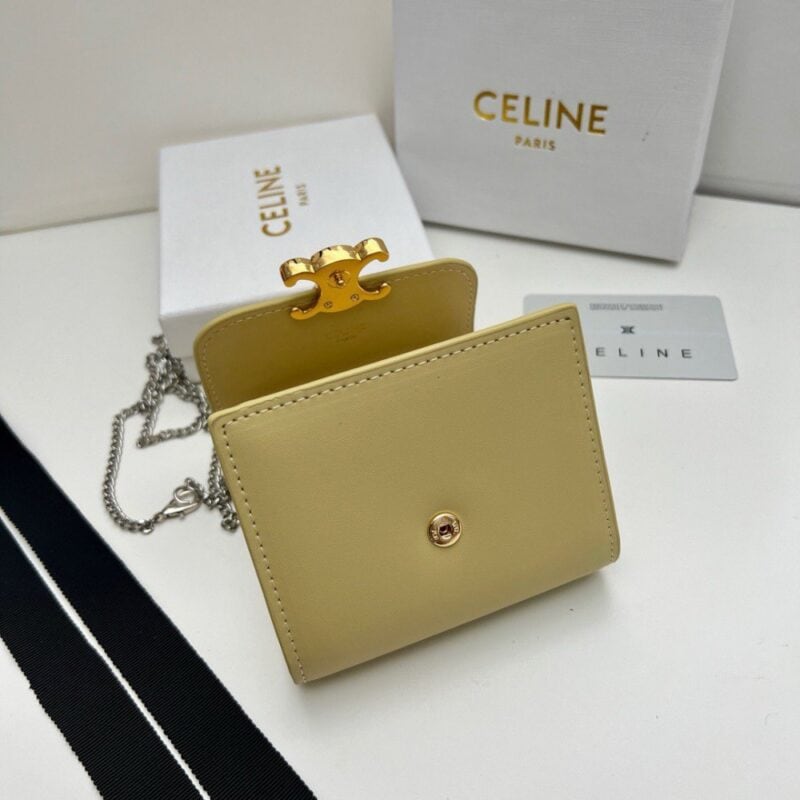 【AT2680】Celineセリーヌのトリオは非常に華やかで、専門店で同時に販売され、最上級の牛革を使用し、洗練されたファッションです！ショルダーバッグとしても、財布としても使用できます。凹凸のあるデザインが必須！