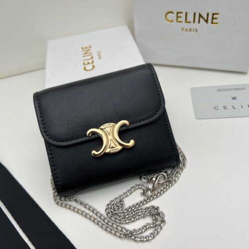 【AT2683】Celineケイトバッグは非常に洗練されたシリーズで、専門店と同期して、上質な牛革を使用し、精巧でファッショナブルです！一つ肩に掛けることもでき、財布としても使用でき、凹凸のあるデザインは必需品です！