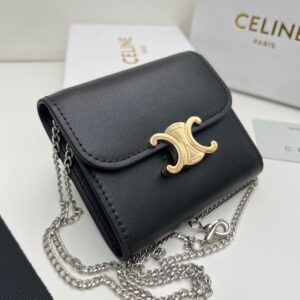 【AT2683】Celineケイトバッグは非常に洗練されたシリーズで、専門店と同期して、上質な牛革を使用し、精巧でファッショナブルです！一つ肩に掛けることもでき、財布としても使用でき、凹凸のあるデザインは必需品です！