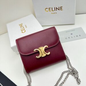 【AT2684】Celineカイザーパレスは非常に魅力的なシリーズで、専門店と同期し、最上級の牛皮を使用し、精巧で流行しています！シングルショルダーバッグとしても使用でき、財布としても使用できます、凹造形は必須！