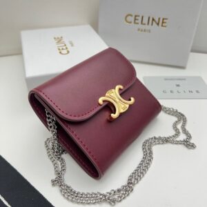 【AT2684】Celineカイザーパレスは非常に魅力的なシリーズで、専門店と同期し、最上級の牛皮を使用し、精巧で流行しています！シングルショルダーバッグとしても使用でき、財布としても使用できます、凹造形は必須！
