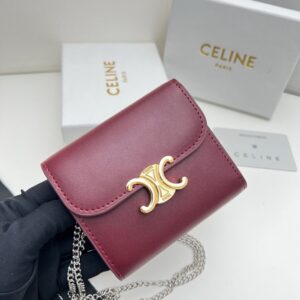 【AT2684】Celineカイザーパレスは非常に魅力的なシリーズで、専門店と同期し、最上級の牛皮を使用し、精巧で流行しています！シングルショルダーバッグとしても使用でき、財布としても使用できます、凹造形は必須！