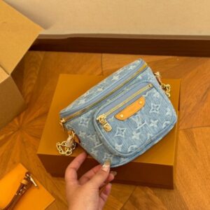 【AT2798】LV デニムジーンズウエストバッグが復活！見ていて飛び出すウエストバッグ/チェストバッグ