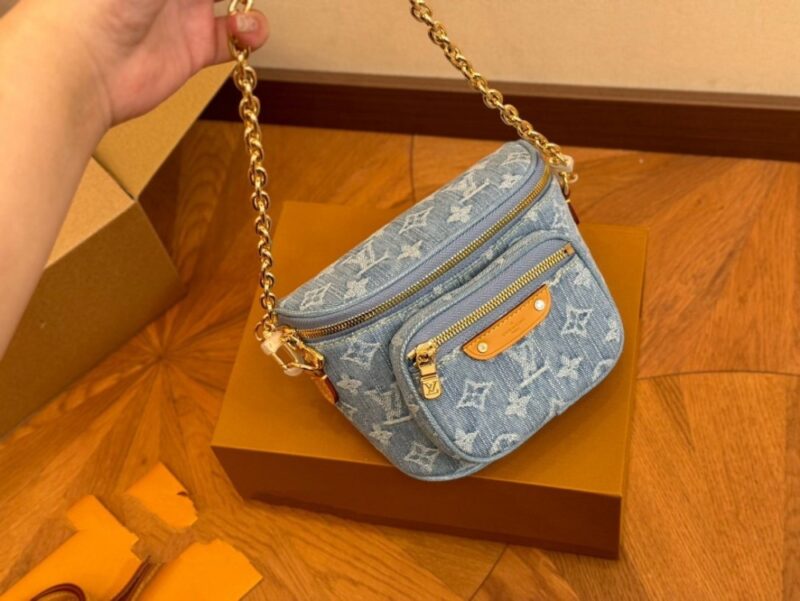 【AT2798】LV デニムジーンズウエストバッグが復活！見ていて飛び出すウエストバッグ/チェストバッグ