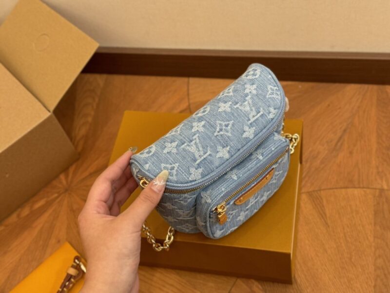 【AT2798】LV デニムジーンズウエストバッグが復活！見ていて飛び出すウエストバッグ/チェストバッグ