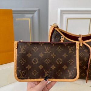 【AT2825】LVの新しいcarryallショッピングバッグ💕脇下にリボンが付いた小さなバッグ、実用的で入れるものがたくさん入る～