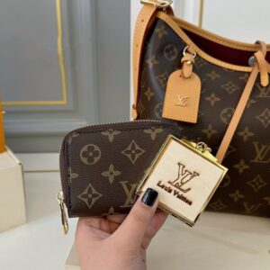 【AT2825】LVの新しいcarryallショッピングバッグ💕脇下にリボンが付いた小さなバッグ、実用的で入れるものがたくさん入る～