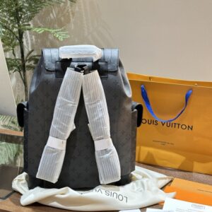 【AT2874】LV バックパック グレー 武士 バックパック💼 超高画質 ロゴ ロゴ 出かける 旅行 専用✈️