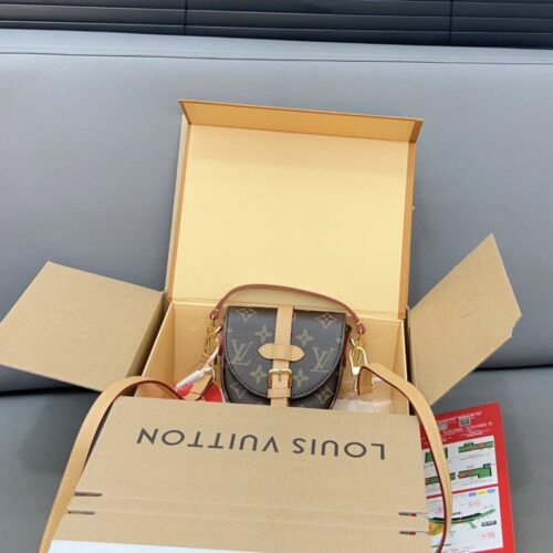 【AT2919】Louis Vuitton（ルイ・ヴィトン）のミニフリップショルダーバッグ、シールドバッグ、マサドバッグ、男女兼用。精巧なインレイワークを採用し、クラシックで使いやすい実物撮影、防塵袋付き配送。