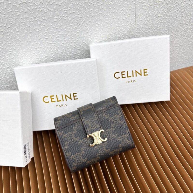 【AT3359】CELINE クラシックTriompheキャンバス小銭入れ ファッションと贅沢 クラシック必須
