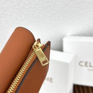 【AT3361】CELINE Triompheシリーズのクラシックなカーフスキンの三つ折りショートウォレット