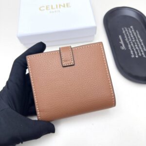 【AT3408】Celineファッションレザーウォレット、クラシックでシンプルなデザイン、実用的なマルチ機能、日常および外出に最適。