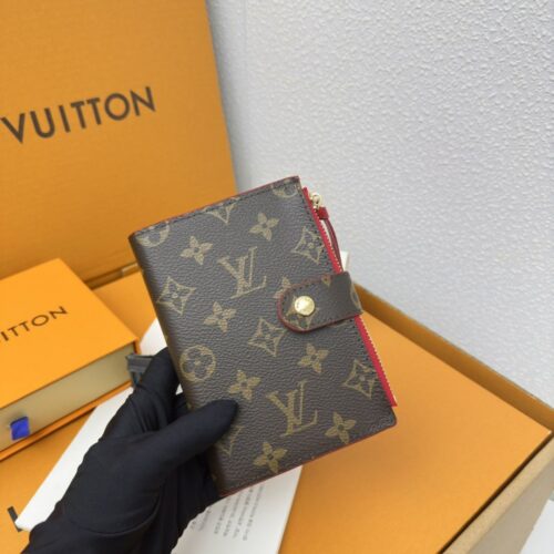 【AT3424】LV ヴィンテージのラグジュアリーブランドデザインのロングウォレット | レトロでおしゃれなマルチファンクションファスナーウォレット