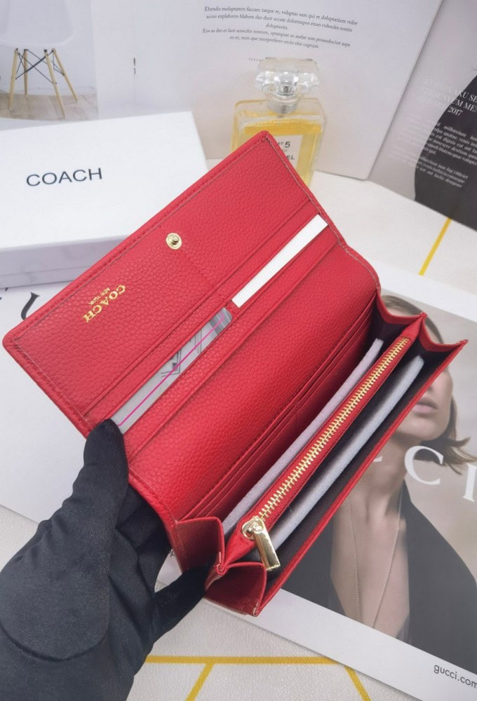 【AT3434】COACHのクラシックな長財布｜万能でエレガント｜使い勝手のよい収納｜贈り物のベストチョイス