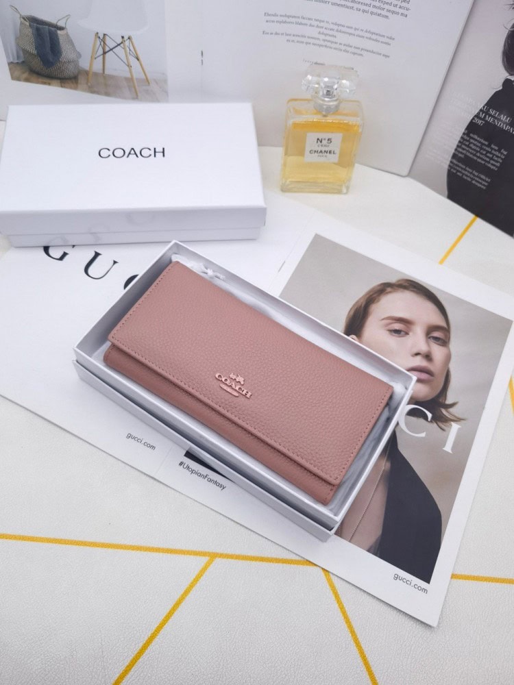 【AT3435】COACHのクラシックなロングウォレット。レトロでエレガントなデザイン。コレクションにもぴったり。