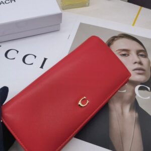 【AT3460】COACHのクラシックなCの長財布。ファッションでシンプルなデザイン、高級な皮製感じ。