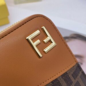 【AT3466】FendiのクラシックなFFプリントのパッチワーク長財布|ファッションデザイン|コレクション可能