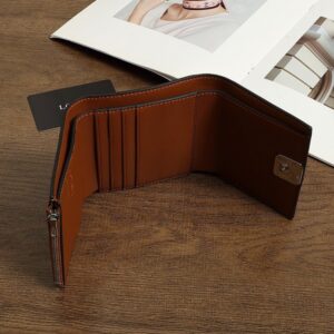 【AT3472】LOEWE ハイエンドレザーフォールディングショートウォレット。スタイリッシュでエレガントな多機能デザイン。