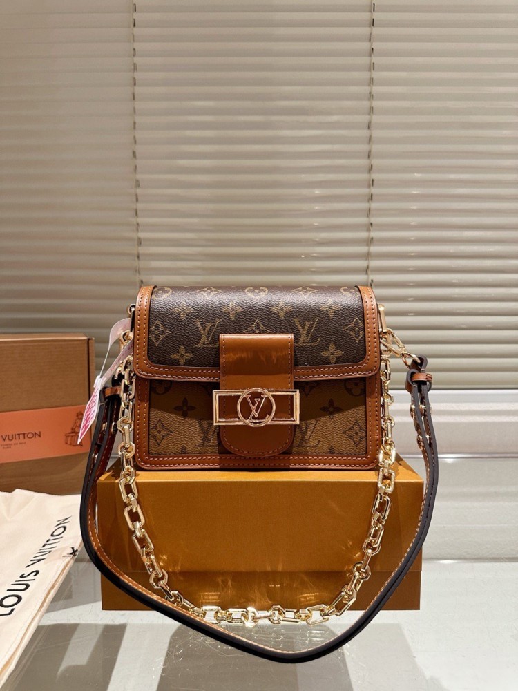 【AT3480】LVのクラシックなオールドフラワーミニチェーンバッグ| レトロなファッションショルダーバッグ| ハイエンドな感覚の万能バッグ