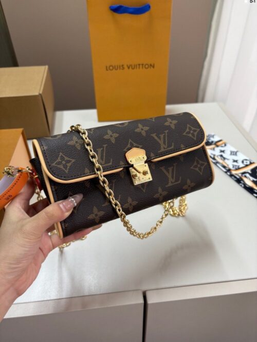【AT3484】LV クラシックなモノグラム ミニチェーンバッグ。ファッショナブルで万能、軽奢なエレガンスを演出します。