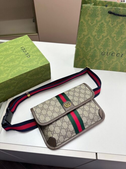 【AT3486】Gucci クラシック GGスプリームキャンバスショルダーバッグ ヴィンテージスタイル ラグジュアリーカジュアル