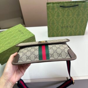 【AT3486】Gucci クラシック GGスプリームキャンバスショルダーバッグ ヴィンテージスタイル ラグジュアリーカジュアル