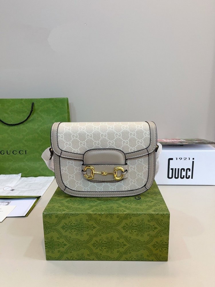 【AT3494】Gucci Horsebit 1955クラシックホースビットシングルショルダーバッグ。ヴィンテージでおしゃれな必需品。