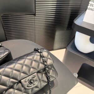 【AT3524】Chanel CFミニクラシックフラップバッグ | ブラックダイヤ柄チェーンバッグ | 上質で万能なワンショルダーショルダーバッグ