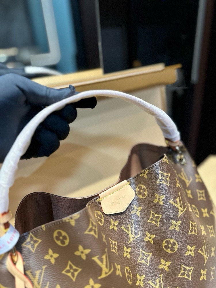 【AT3527】Louis Vuitton ルイ・ヴィトンのグレースフルMM：大容量ショルダーバッグ | クラシックなモノグラムトートバッグ | 軽量で実用的な通勤バッグ