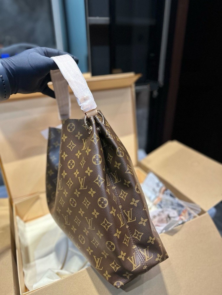 【AT3527】Louis Vuitton ルイ・ヴィトンのグレースフルMM：大容量ショルダーバッグ | クラシックなモノグラムトートバッグ | 軽量で実用的な通勤バッグ
