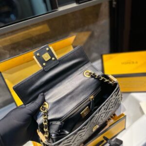 【AT3532】FendiのクラシックなFFモノグラムチェーンバッグ-ファッションで万能、エレガントで精巧