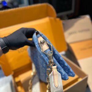 【AT3533】LVクッションデニムパッチワークバッグ。レトロでトレンディー、ファッションと万能。