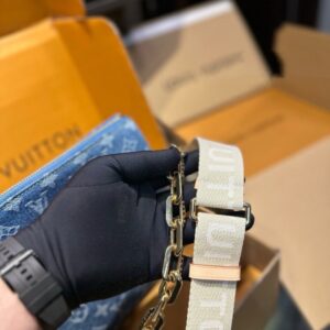 【AT3533】LVクッションデニムパッチワークバッグ。レトロでトレンディー、ファッションと万能。