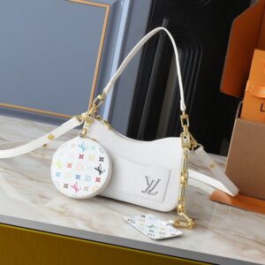 【AT3549】Louis Vuitton x 村上隆 マルチカラー マルチカラー印刷ハンドバッグ、ショルダーバッグ、ミニバッグ