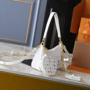 【AT3549】Louis Vuitton x 村上隆 マルチカラー マルチカラー印刷ハンドバッグ、ショルダーバッグ、ミニバッグ
